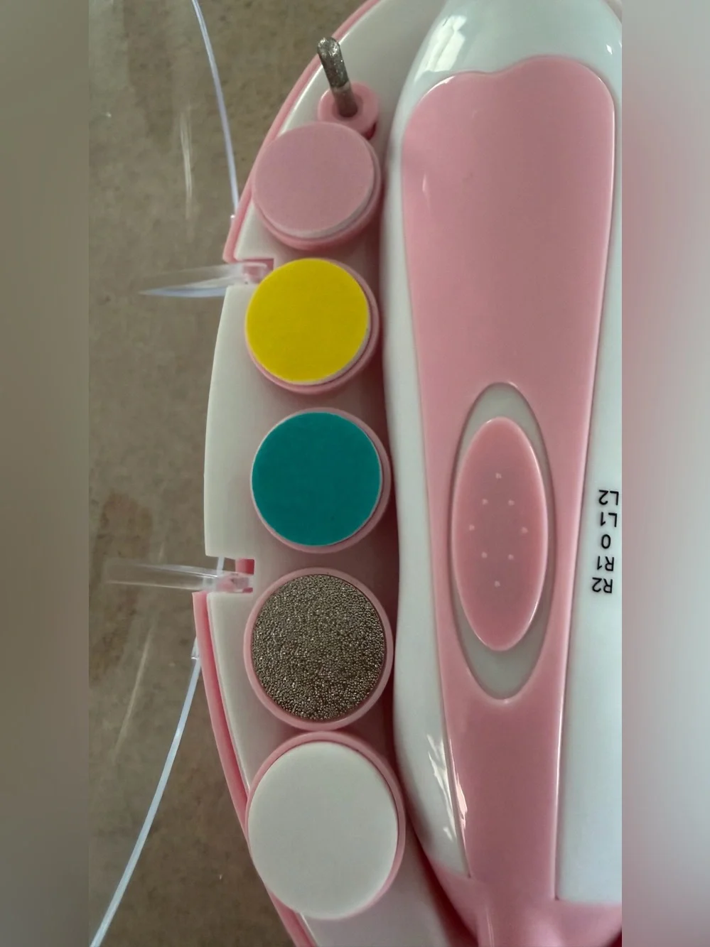 Pink Kids Electric Nail Grooming Kit - Gentle Manicure Set